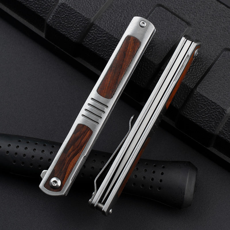 D2 Steel Outdoor Pocket Hunting Knife