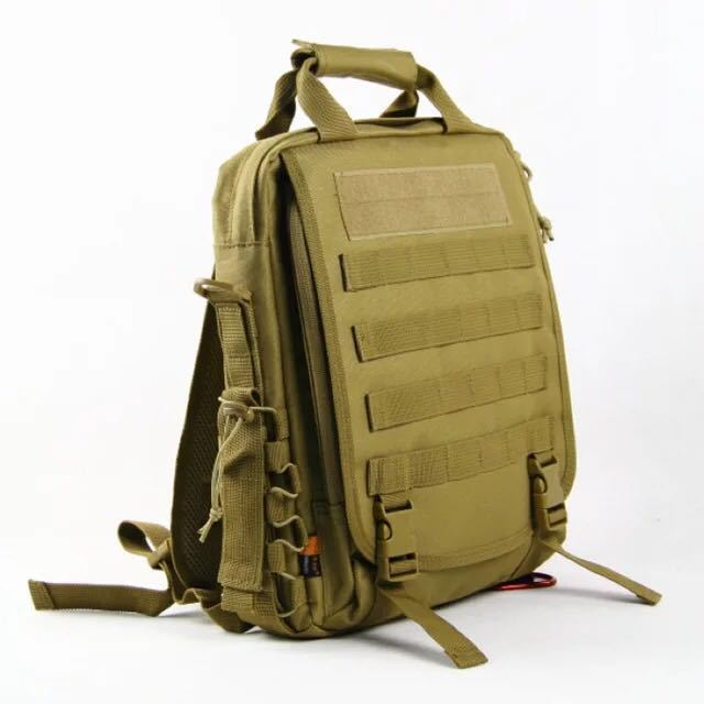 Tactical camouflage backpack shoulders