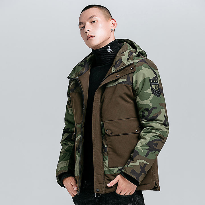 Camouflage men's cotton jacket