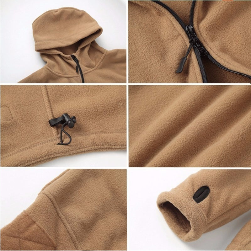 Men's Winter Thermal Fleece Tactical Jacket