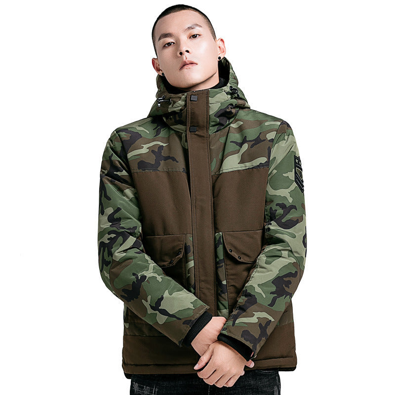 Camouflage men's cotton jacket