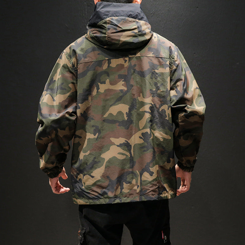 Two-sided Camouflage Hooded Jacket