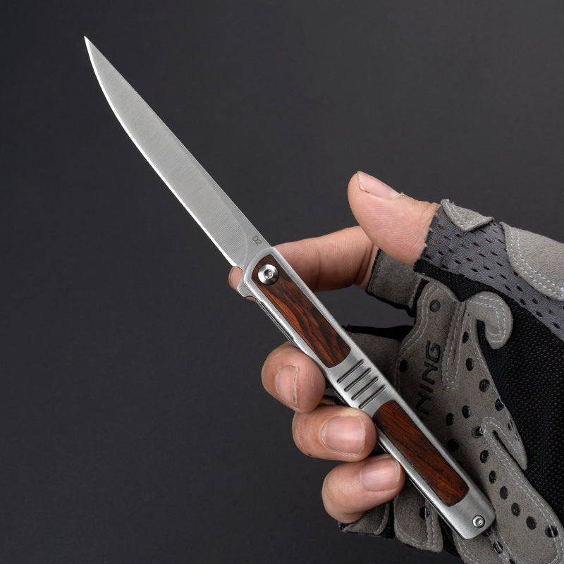 D2 Steel Outdoor Pocket Hunting Knife