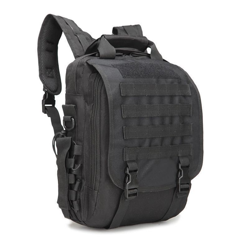 Tactical camouflage backpack shoulders