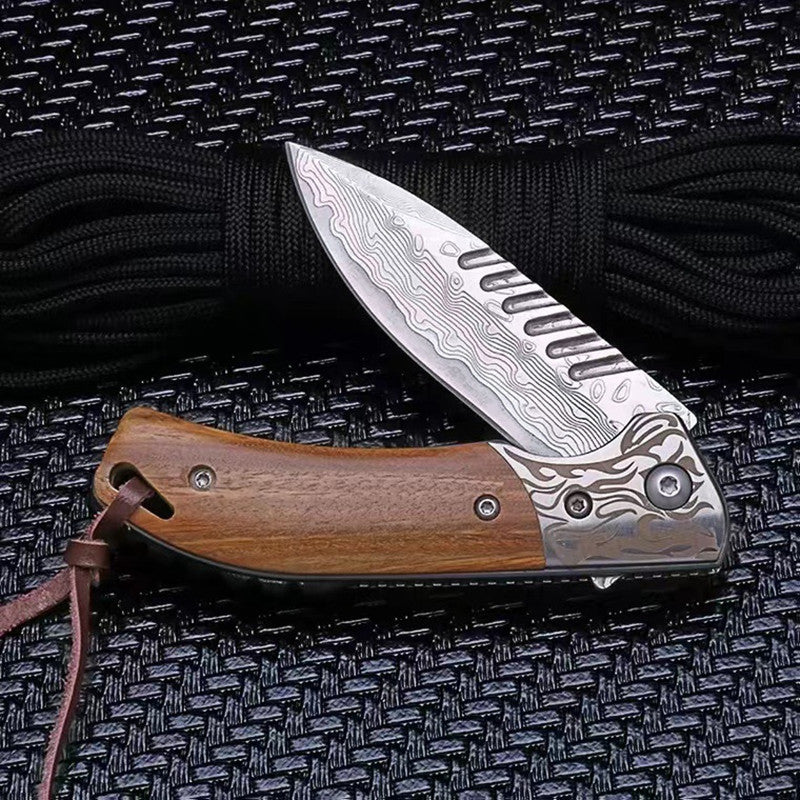 Damascus Steel Pocket Knife