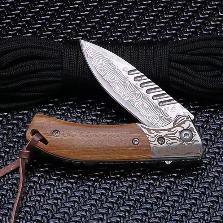Damascus Steel Pocket Knife