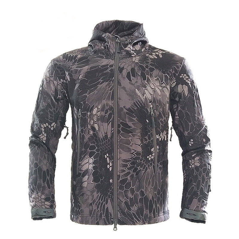 Men's Fleece Shell Camouflage Jacket