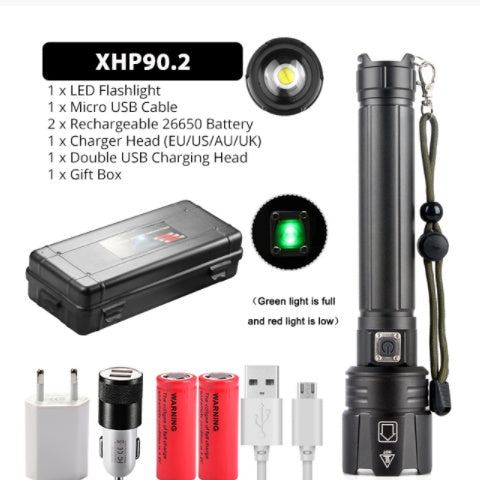 Glare Flashlight USB Charging