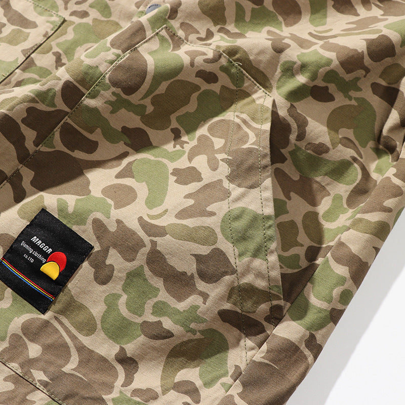 American Retro Loose Camouflage  Jacket